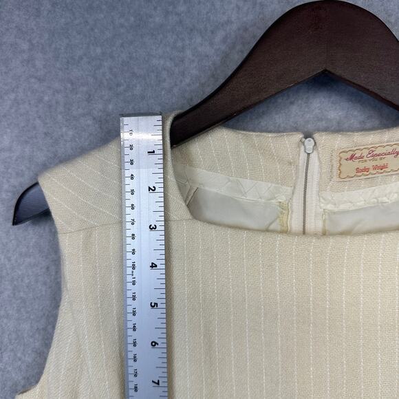 VTG Made Especially For You Rocky Wright Dress Jacket Set XS Beige 2-Piece - Picture 11 of 15